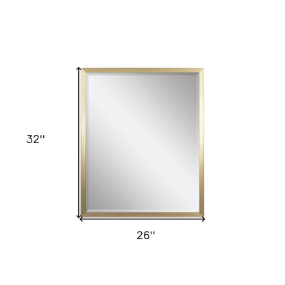 32" Gold Accent Mirror