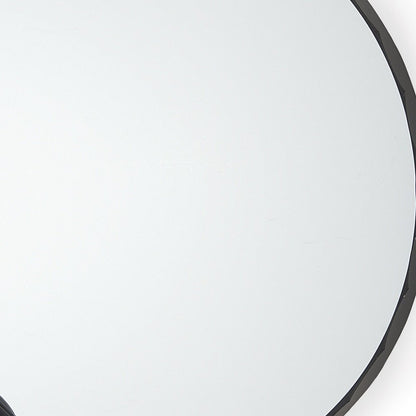 30" Black Metal Scalloped Framed Accent Mirror HomeRoots