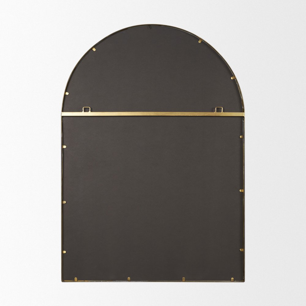 48" Gold Metal Double Arch Framed Accent Mirror — view 9