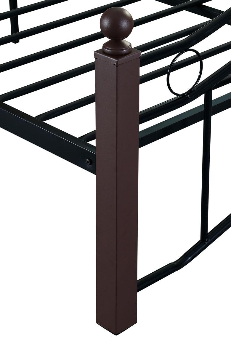 Queen Size Metal Bed Frame with Headboard and Footboard - FurniFindUSA