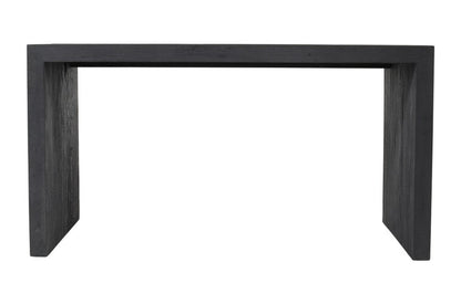 56" Graphite Reclaimed Wood Sled Writing Desk