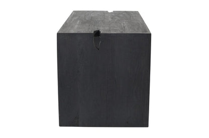 56" Graphite Reclaimed Wood Sled Writing Desk