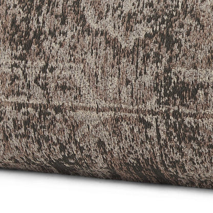 14" Gray Oriental Chenille Throw Pillow Cover HomeRoots