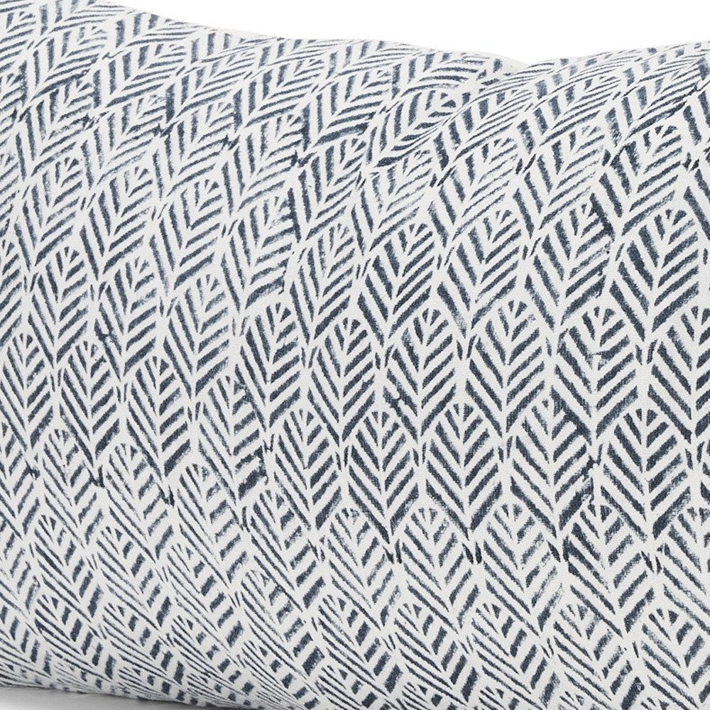 14" Cream Botanical Linen Throw Pillow Cover — view 2