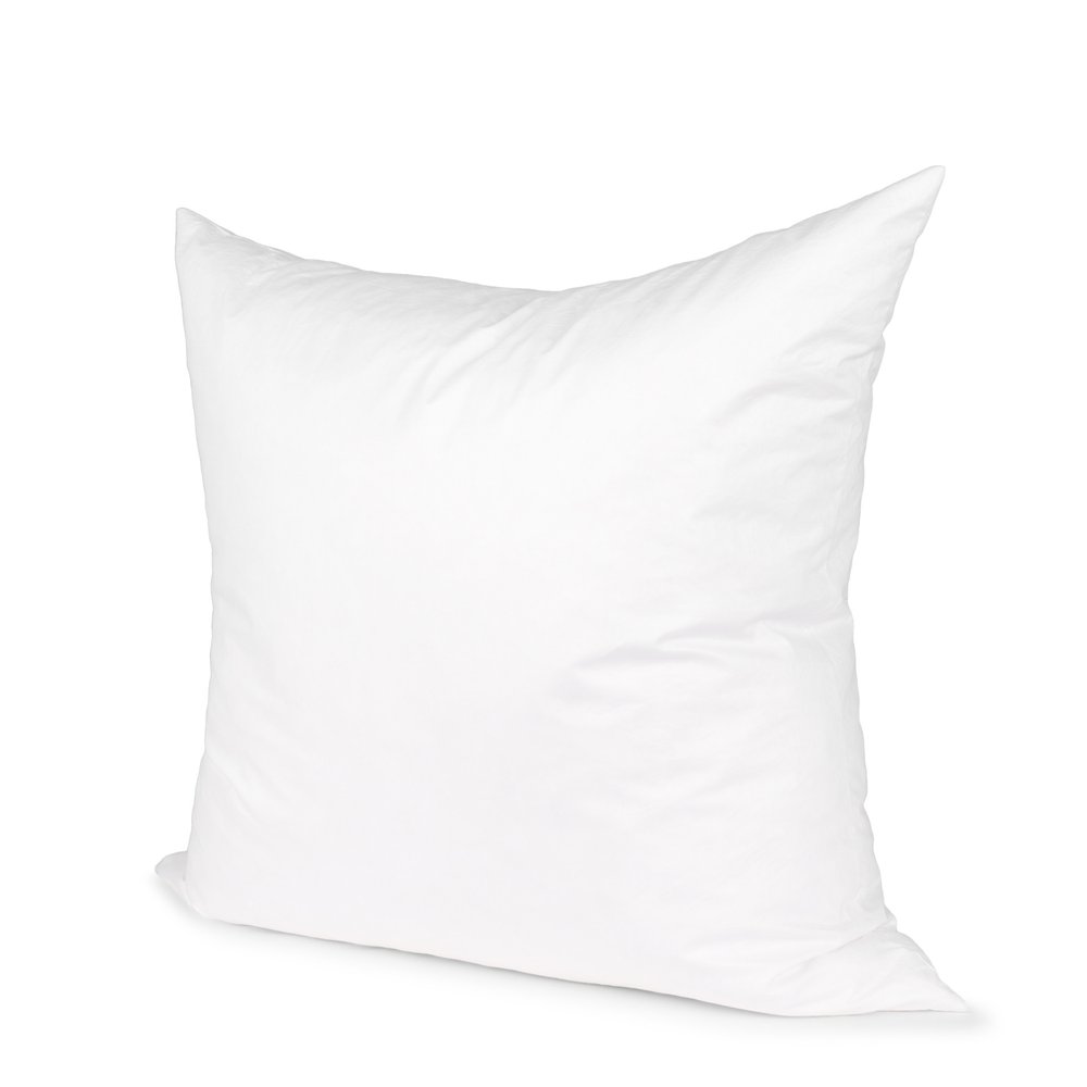 22" White Cotton Down Blend Throw Pillow Insert — view 1