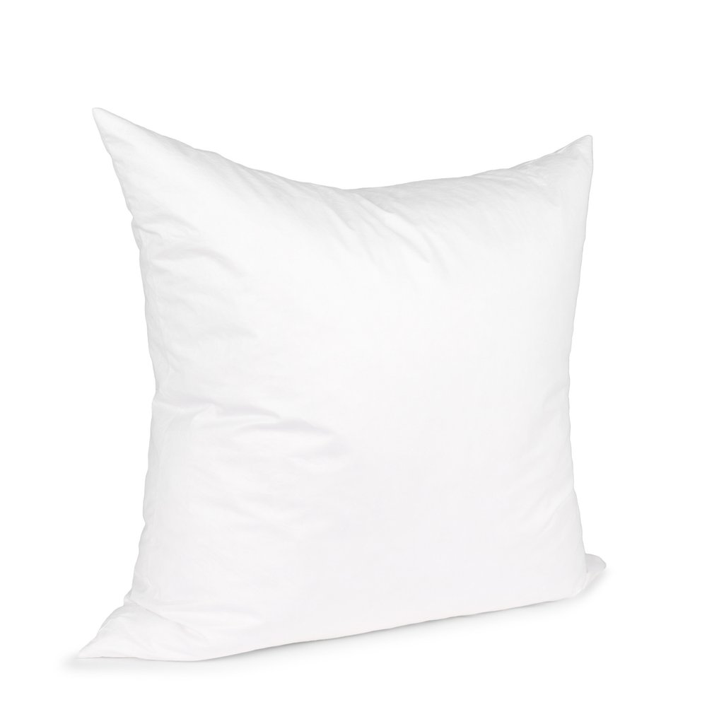 20" White Cotton Down Blend Throw Pillow Insert — view 3