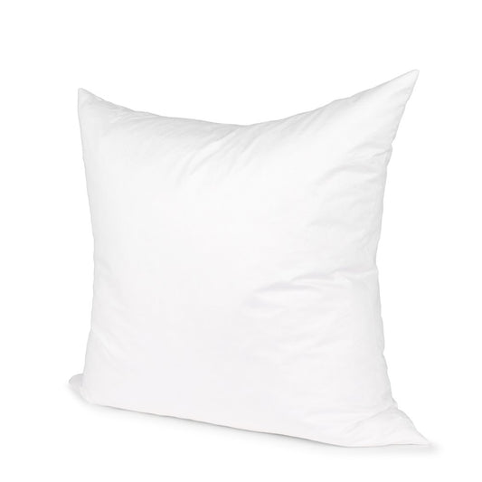24" White Cotton Down Blend Throw Pillow Insert HomeRoots