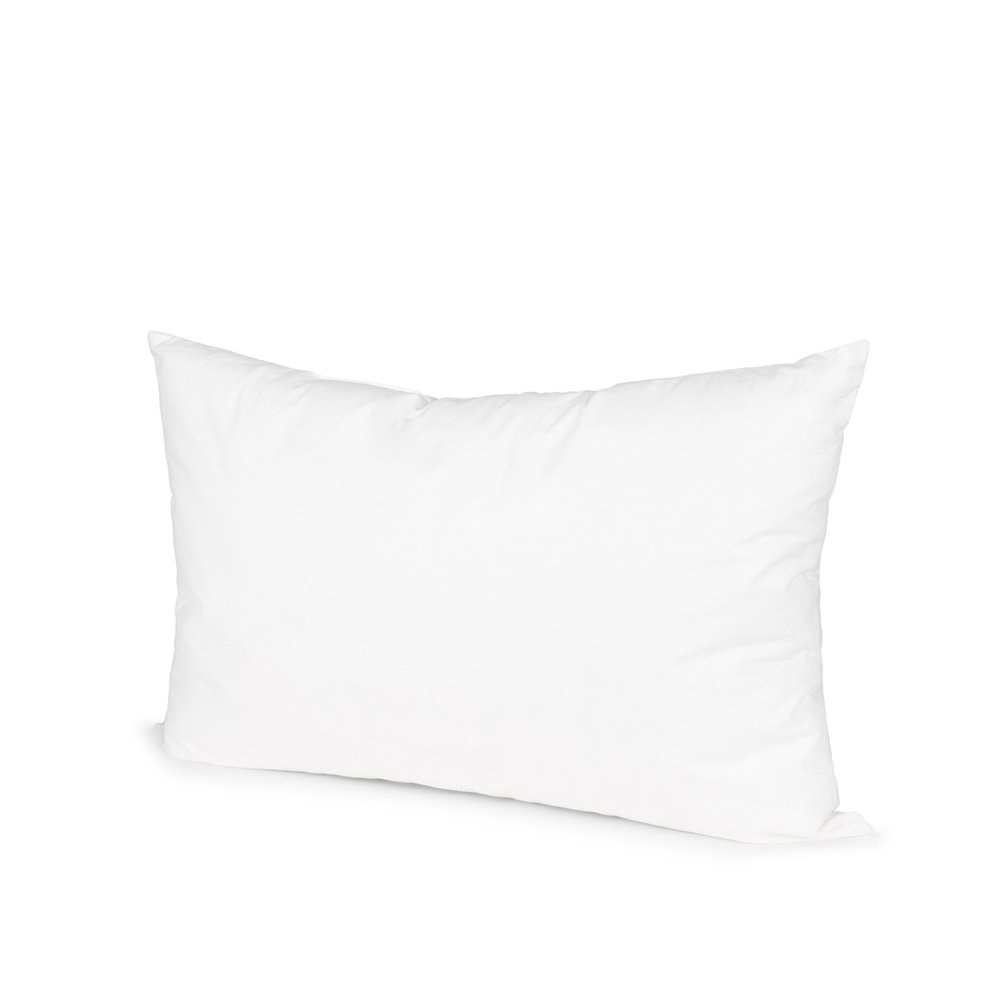 15" X 23" White Cotton Down Blend Throw Pillow Insert — view 1