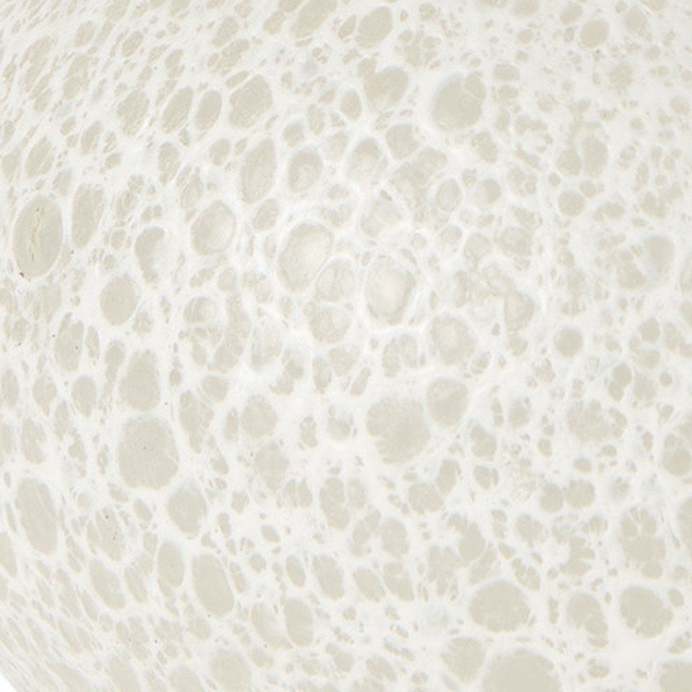 9" White Mottled Handblown Glass Table Vase — view 2