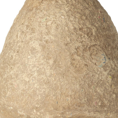 18" Beige Paper Mache Cylinder Table Vase HomeRoots