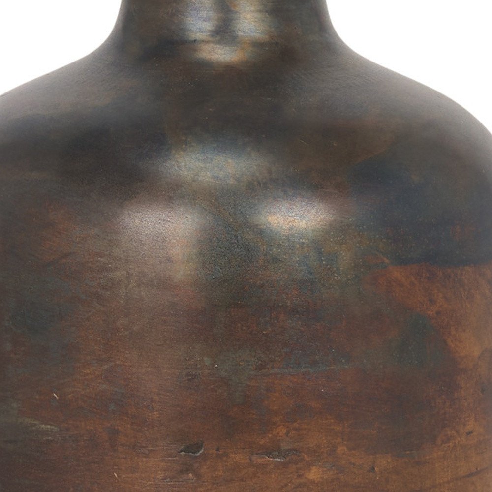 12" Gold Cylinder Metal Table Vase HomeRoots