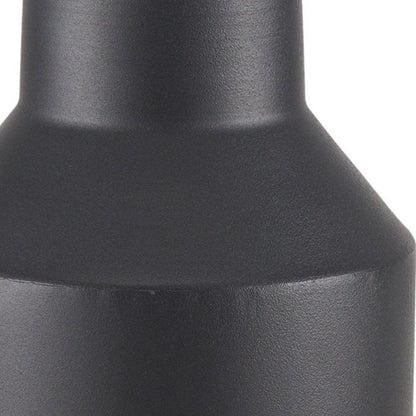 11" Black Tulip Metal Table Vase HomeRoots