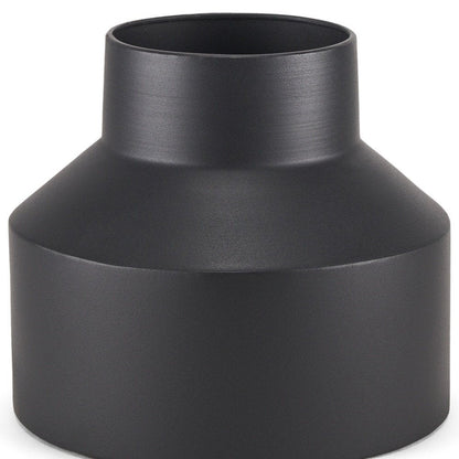 8" Black Tulip Metal Table Vase HomeRoots