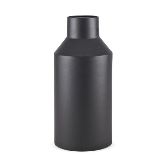 14" Black Metal Table Vase HomeRoots