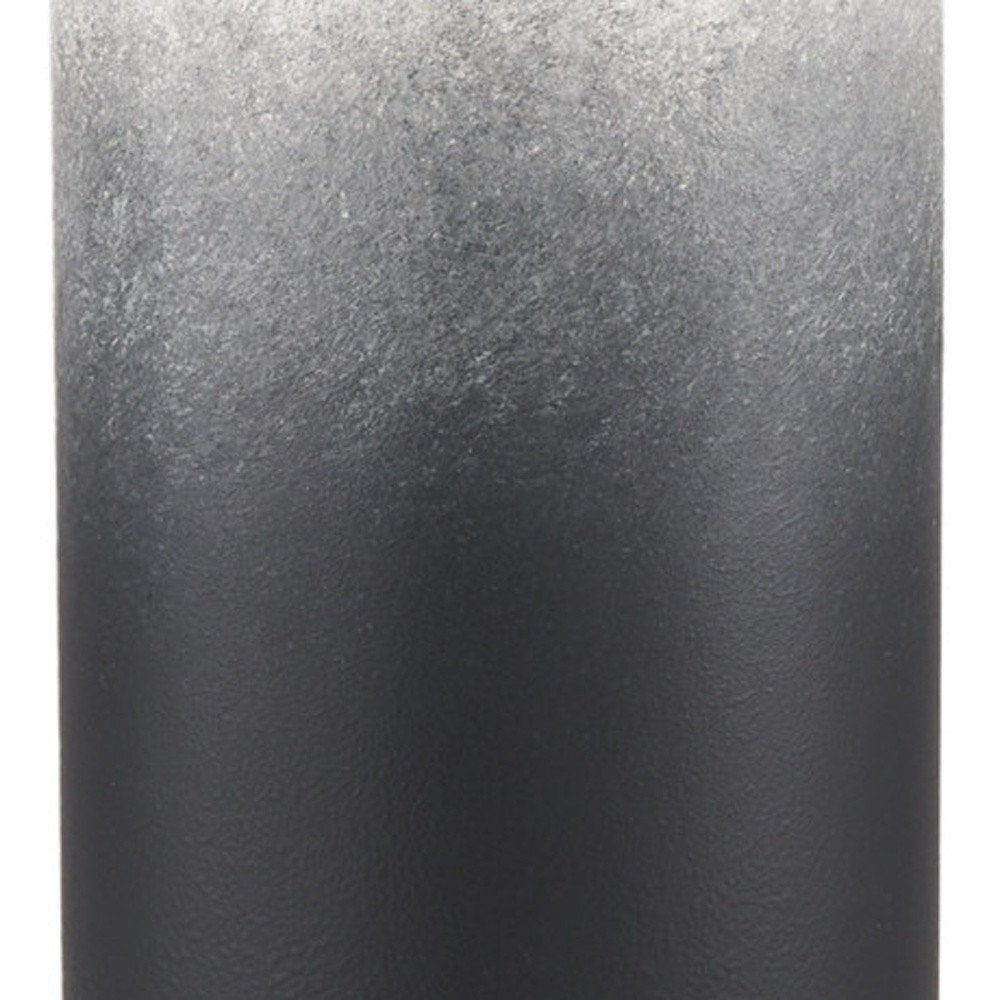 20" Black And White Ombre Metal Table Vase HomeRoots