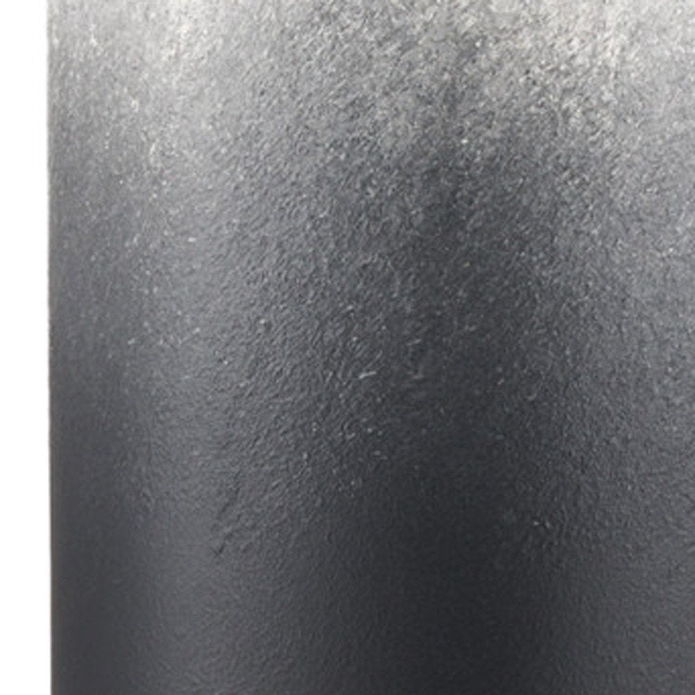 24" Black And White Ombre Metal Table Vase HomeRoots