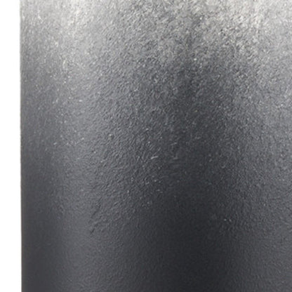 24" Black And White Ombre Metal Table Vase HomeRoots