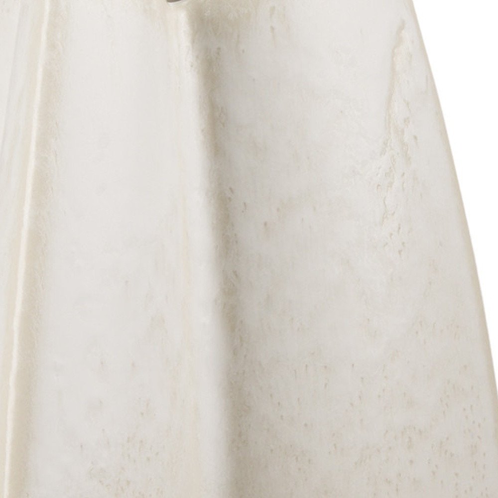 14" Off White And Tan Color Block Ceramic Table Vase HomeRoots