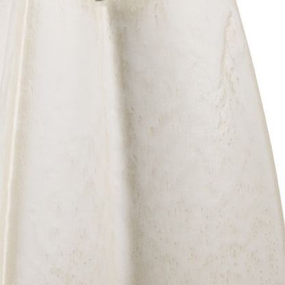 14" Off White And Tan Color Block Ceramic Table Vase HomeRoots