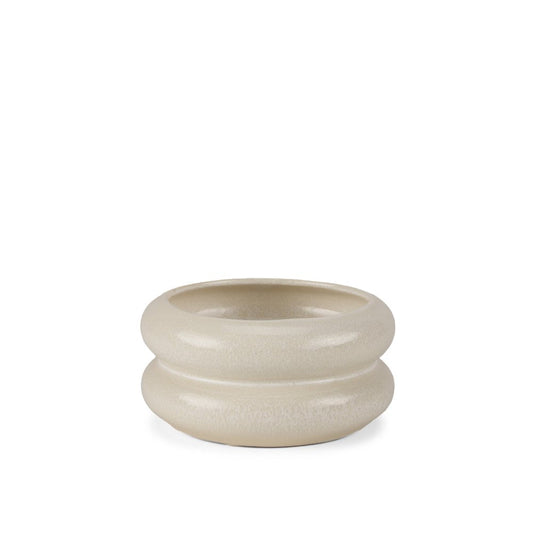 4" Cream Cylinder Ceramic Table Vase HomeRoots