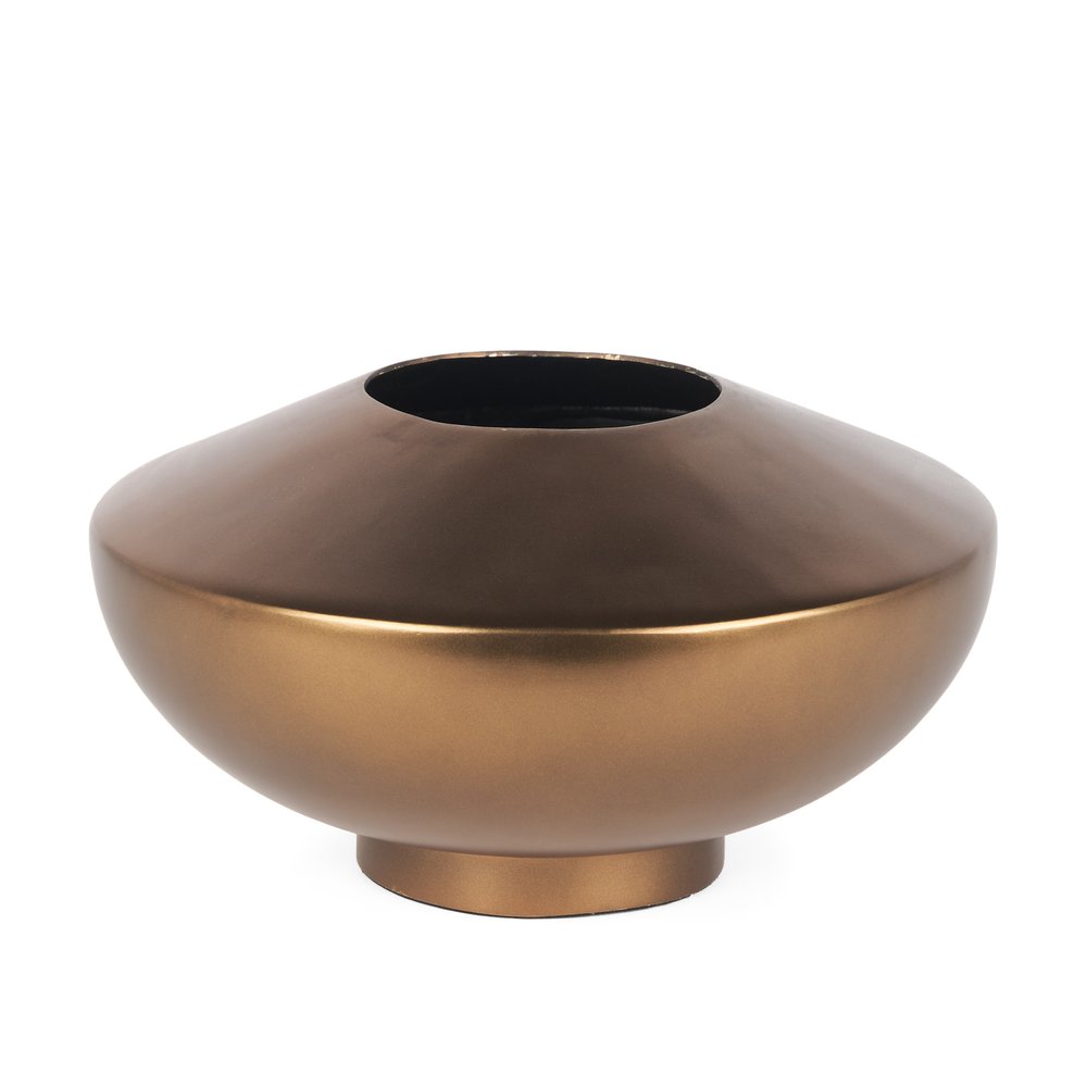 6" Antiqued Bronze Metal Table Vase HomeRoots