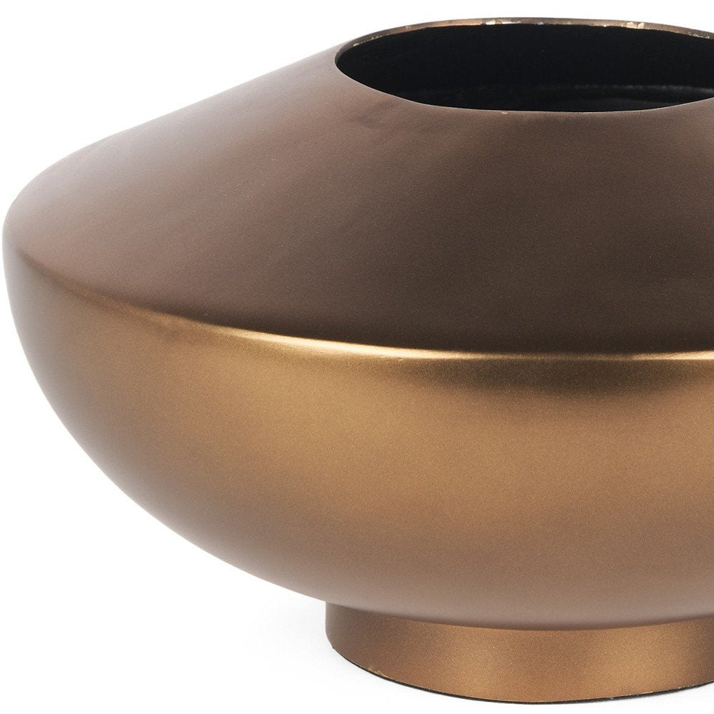 6" Antiqued Bronze Metal Table Vase HomeRoots