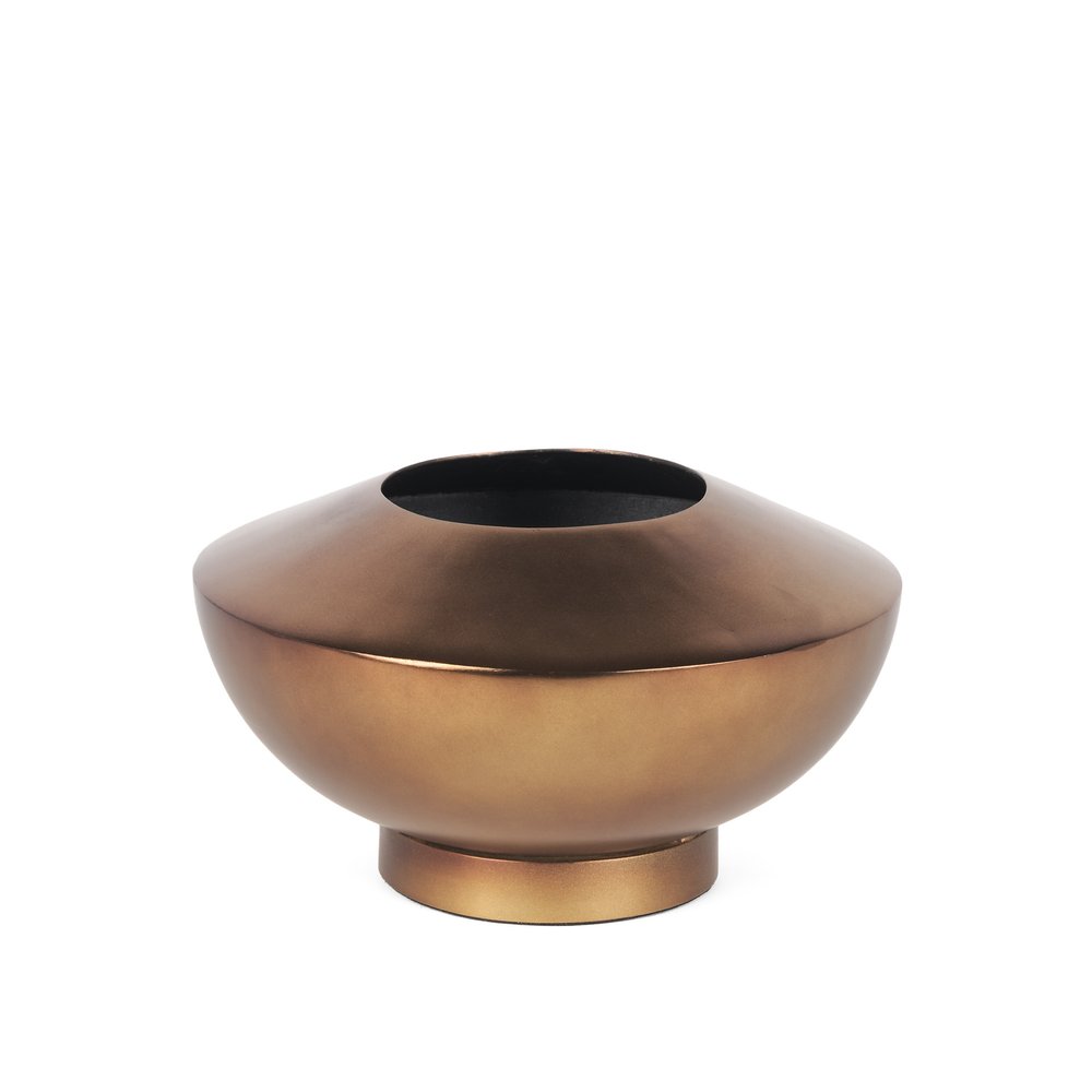 5" Antiqued Bronze Metal Table Vase — view 2