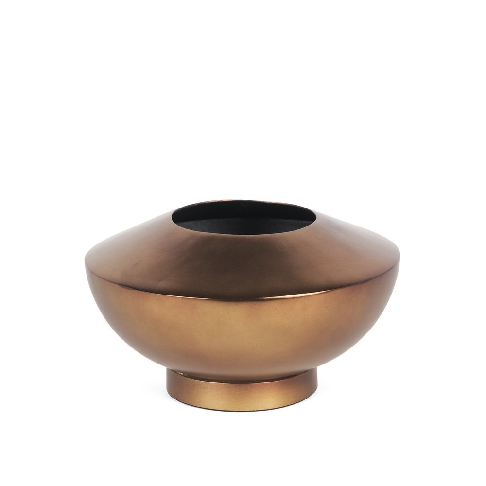 5" Antiqued Bronze Metal Table Vase HomeRoots