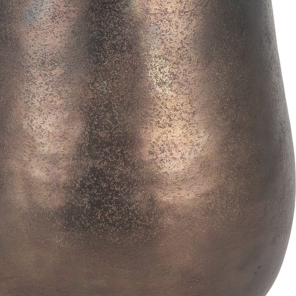 9" Antiqued Brass Aluminum Table Vase — view 2