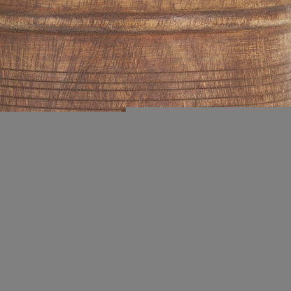 9" Brown Solid Wood Cylinder Table Vase