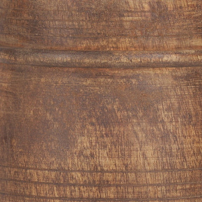 11" Brown Reclaimed Wood Cylinder Table Vase HomeRoots