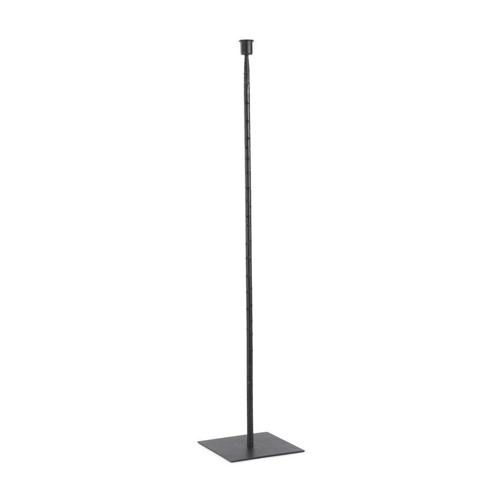 30" Black Abstract Metal Tabletop Taper Candlestick HomeRoots