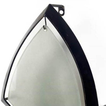 7" Black Abstract Metal And Glass Wall Sconce Candle Holder HomeRoots