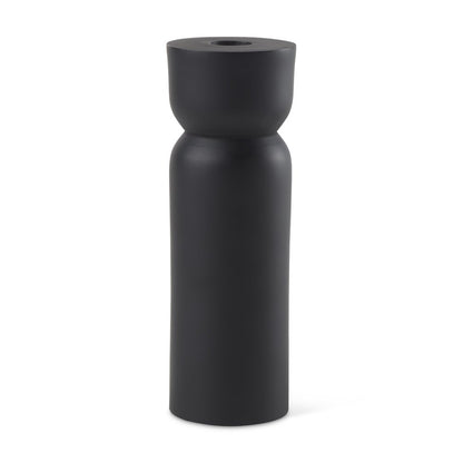 8" Black Metal Tabletop Taper Candle Holder HomeRoots