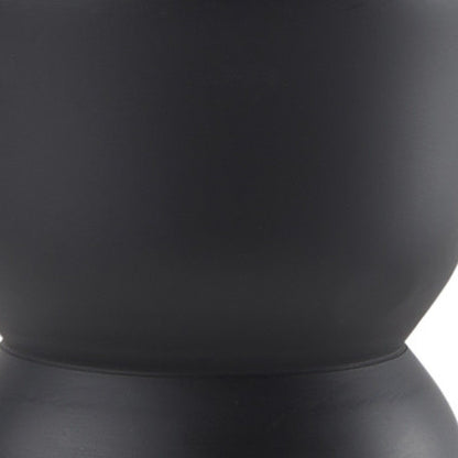 8" Black Metal Tabletop Taper Candle Holder HomeRoots