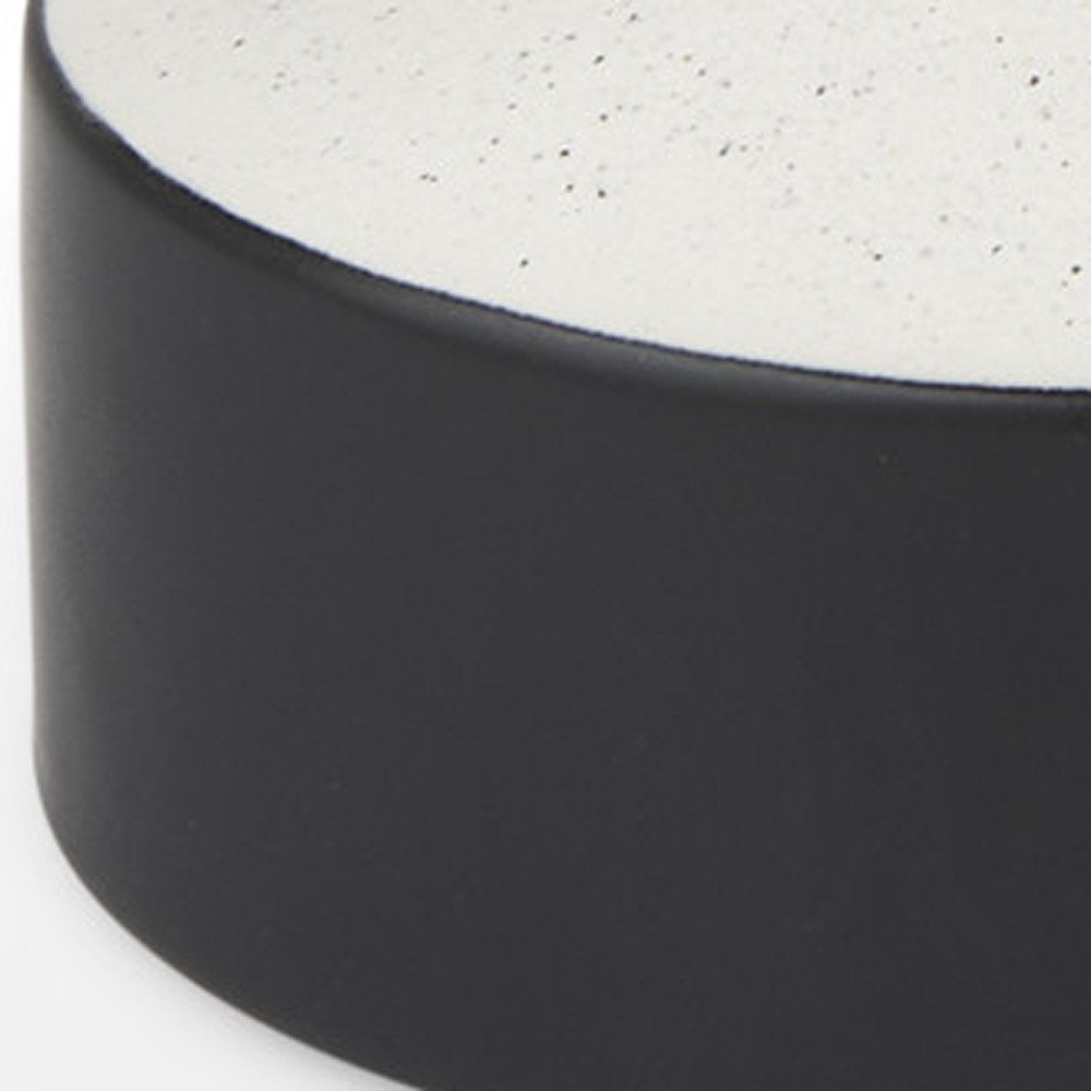 8" Black And White Ombre Ceramic Jug Vase HomeRoots