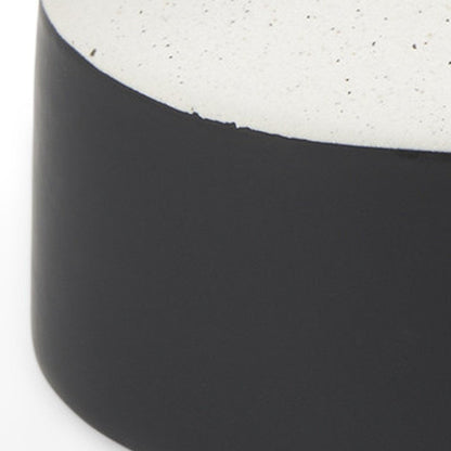 10" Black And White Ceramic Jug Vase HomeRoots