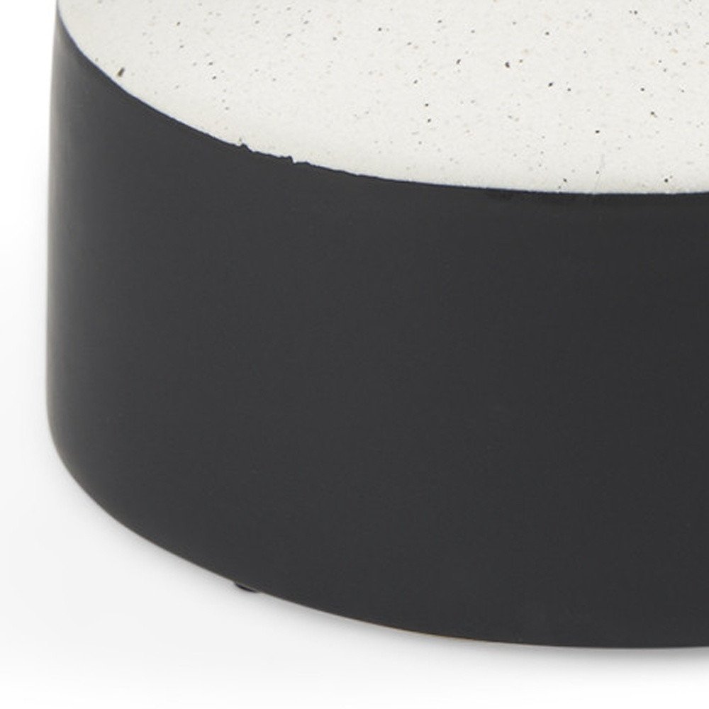 10" Black And White Ceramic Jug Vase HomeRoots
