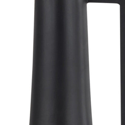 18" Black Metal Jug Vase HomeRoots