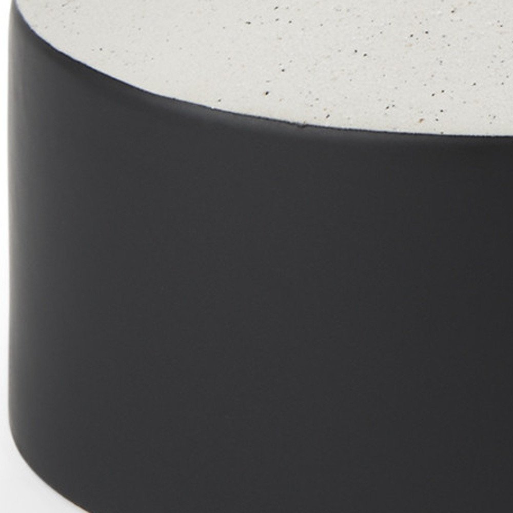 12" Black And White Ombre Ceramic Jug Vase HomeRoots