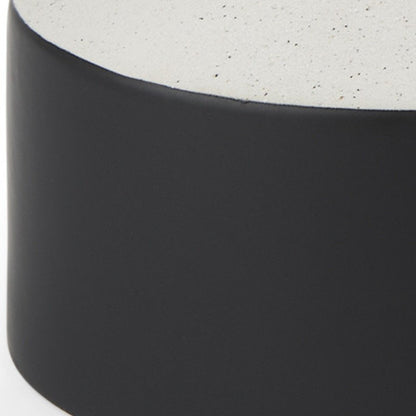 12" Black And White Ombre Ceramic Jug Vase HomeRoots