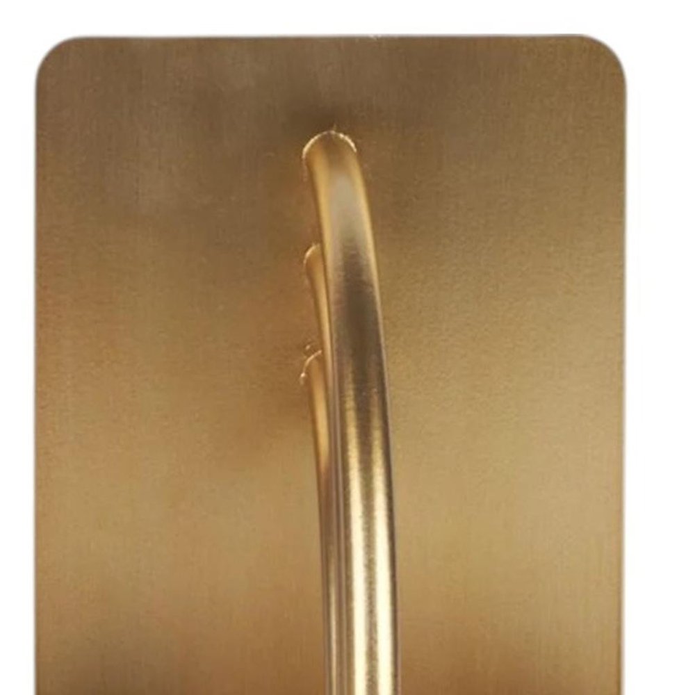 Set of Two Gold Metal Geo Arch Decorative Bookends HomeRoots