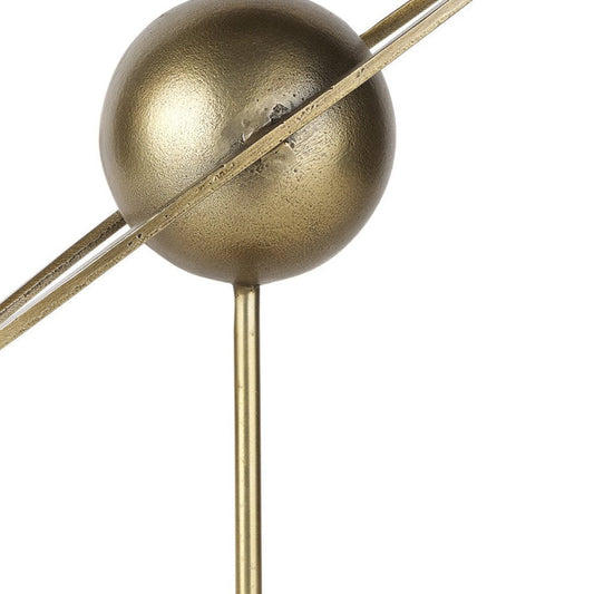 16" Gold Iron Solar System Tabletop Sculpture HomeRoots