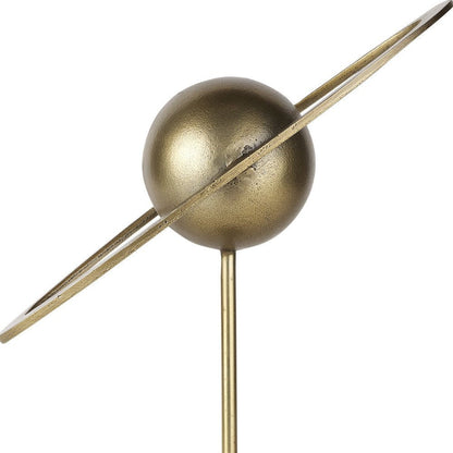 16" Gold Iron Solar System Tabletop Sculpture HomeRoots