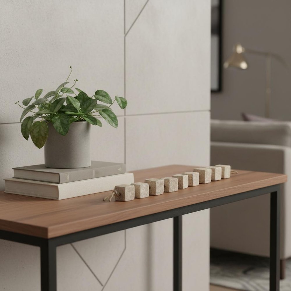 2" Beige Paper Cube Tabletop Sculpture HomeRoots