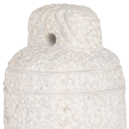 8" White Marble Door Stop HomeRoots