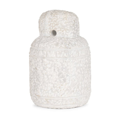 10" White Marble Door Stop HomeRoots