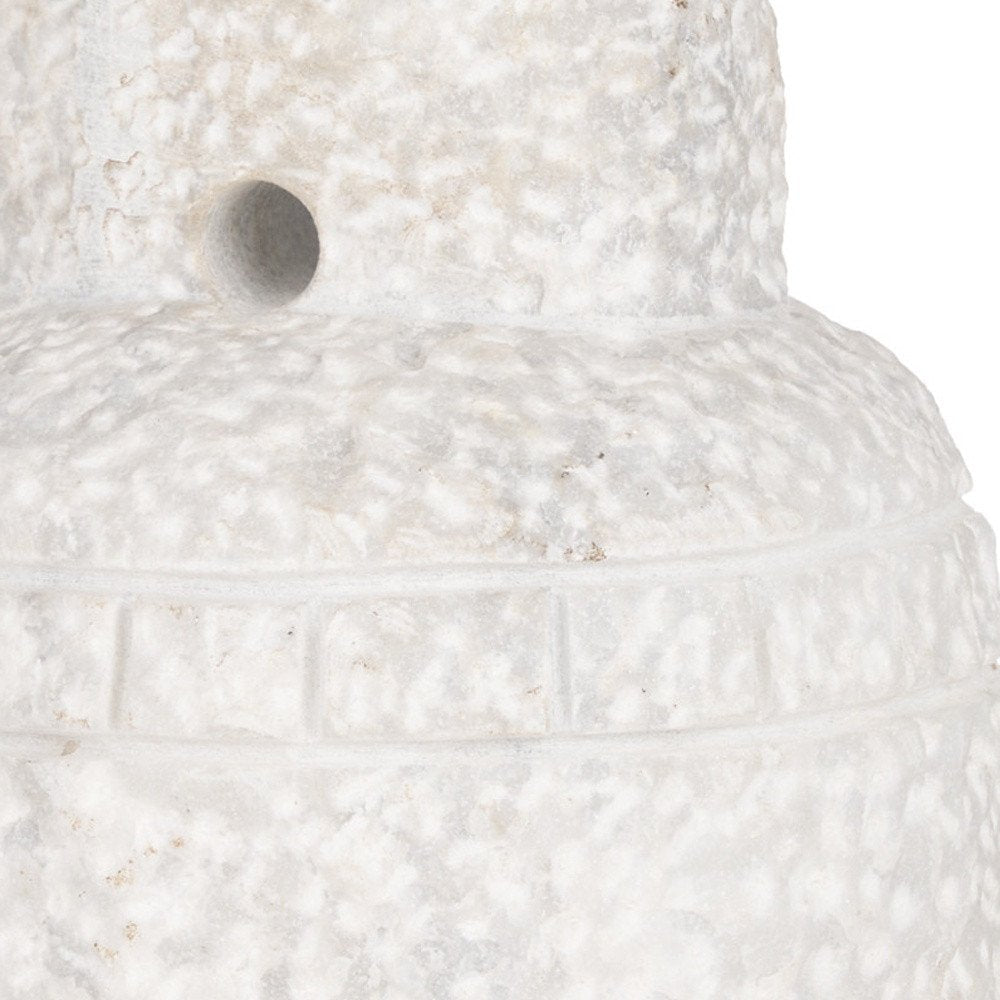 10" White Marble Door Stop HomeRoots