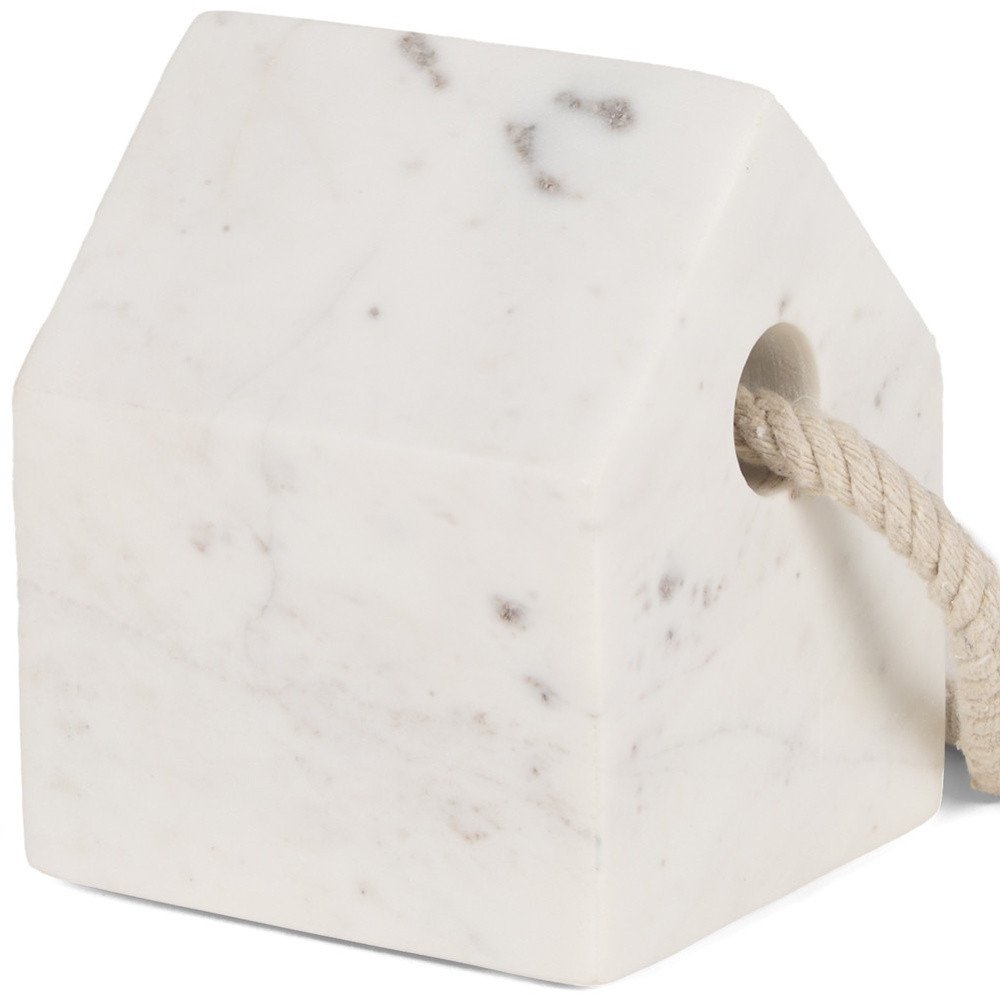 5" White Marble Decorative Wall Sculpture HomeRoots