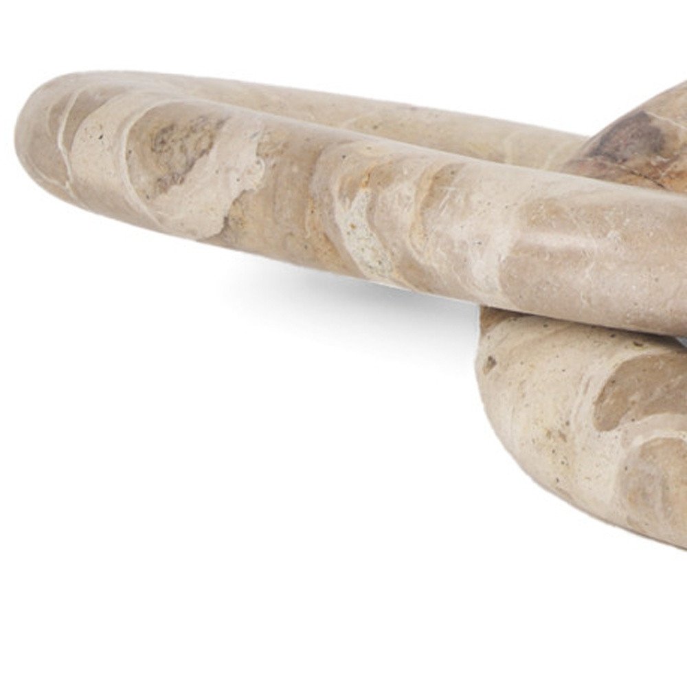 1" Beige Glass Decorative Wall Sculpture HomeRoots